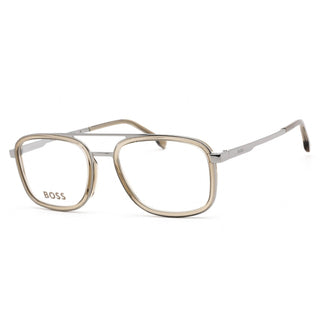 Hugo Boss BOSS 1255 Eyeglasses Ruthenium Brown / Clear Lens-AmbrogioShoes