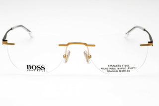 Hugo Boss BOSS 1265/B Eyeglasses MATTE GOLD/Clear demo lens-AmbrogioShoes