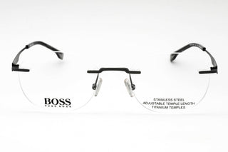 Hugo Boss BOSS 1265/D Eyeglasses MATTE RUTHENIUM BLACK/Clear demo lens-AmbrogioShoes