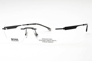 Hugo Boss BOSS 1265/D Eyeglasses MATTE RUTHENIUM BLACK/Clear demo lens-AmbrogioShoes