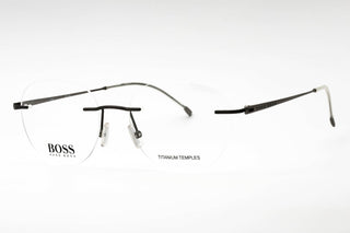 Hugo Boss BOSS 1266/D Eyeglasses MATTE DARK RUTHENIUM/Clear demo lens-AmbrogioShoes