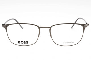 Hugo Boss BOSS 1373 Eyeglasses MATTE BLACK DARK RUTHENIUM/Clear demo lens-AmbrogioShoes