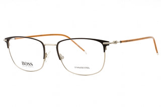 Hugo Boss BOSS 1373 Eyeglasses MATTE BROWN SILVER/Clear demo lens-AmbrogioShoes