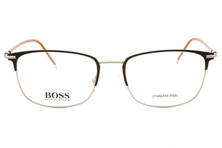 Hugo Boss BOSS 1373 Eyeglasses MATTE BROWN SILVER/Clear demo lens-AmbrogioShoes