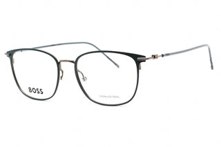 Hugo Boss BOSS 1431 Eyeglasses Matte Blue Dark Ruthenium/Clear demo lens-AmbrogioShoes