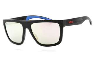 Hugo Boss BOSS 1451/S Sunglasses MTBLKBLUE/EXTRA WHITE ML-AmbrogioShoes