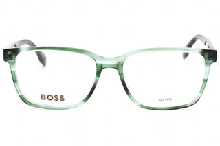 Hugo Boss BOSS 1517 Eyeglasses GREEN HORN/Clear demo lens-AmbrogioShoes