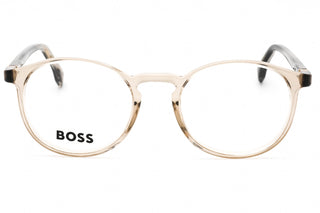 Hugo Boss BOSS 1572 Eyeglasses BEIGE STRIPED BROWN/Clear demo lens-AmbrogioShoes