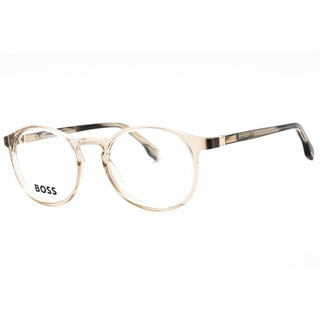 Hugo Boss BOSS 1572 Eyeglasses BEIGE STRIPED BROWN/Clear demo lens-AmbrogioShoes