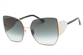 Jimmy Choo River/S Sunglasses Black Gold / Grey Gradient Women's-AmbrogioShoes