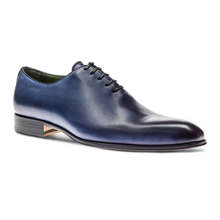 Jose Real Basoto I508 Men's Shoes Deep Blue Calf-Skin Leather Whole-Cut Oxfords (RE2238)-AmbrogioShoes