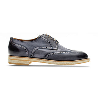 Jose Real Berlia B352 Men's Shoes Antracite Gray Nubuck Leather Sport Derby Oxfords (RE2227)-AmbrogioShoes