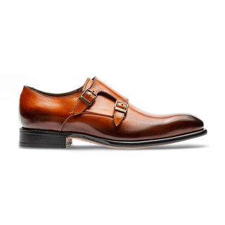 Jose Real Colonial E082 Men's Shoes Cognac Calf-Skin Leather Monk-Straps Loafers (RE2246)-AmbrogioShoes