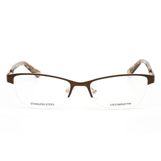 Liz Claiborne L 615 Eyeglasses Brown / Clear demo lens Women's-AmbrogioShoes