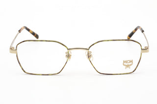 MCM MCM2130A Eyeglasses Shiny Gold/Green Havana / Clear Lens-AmbrogioShoes