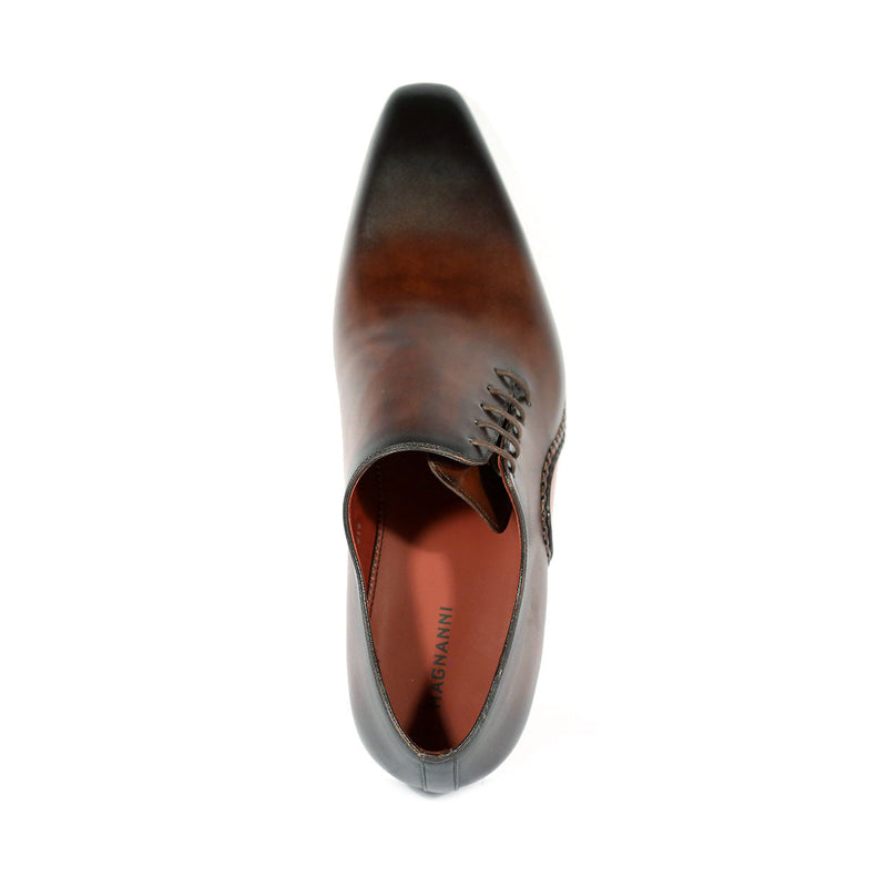 erfgoed Prematuur Tapijt Magnanni 15024 Abrahan Men's Shoes Brown Calf-Skin Leather Whole-Cut O –  AmbrogioShoes