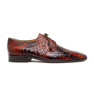 Marco Di Milano Fitipaldi Men's Shoes Exotic Alligator Derby Oxfords (MDM1192)-AmbrogioShoes