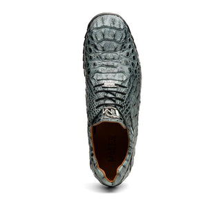 Marco Di Milano Kratos Men's Shoes Brown Exotic Caiman Crocodile Sport Sneakers (MDM1176)-AmbrogioShoes