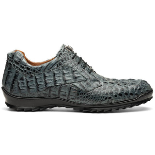 Marco Di Milano Kratos Men's Shoes Brown Exotic Caiman Crocodile Sport Sneakers (MDM1176)-AmbrogioShoes