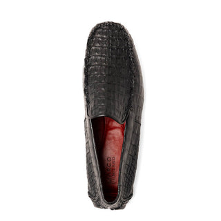 Marco Di Milano Remo Men's Shoes Exotic Crocodile Moccasin Driver Loafers (MDM1188)-AmbrogioShoes