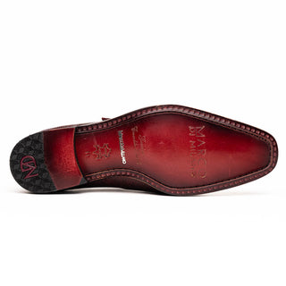 Marco Di Milano Toluca Wine / Burgundy Monk Strap Lizard & Crocodile Shoes (MDM1126)-AmbrogioShoes