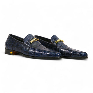 Mauri 4800/5 Men's Shoes Exotic Crocodile Horsebit Loafers (MA5652)-AmbrogioShoes