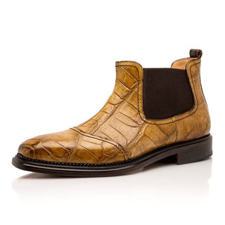 Mauri 4964/1 Men's Shoes Exotic Alligator Chelsea Boots (MA5635)-AmbrogioShoes