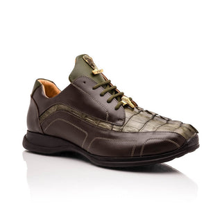 Mauri Flex M799 Men's Shoes Exotic Hornback / Nappa Leather Derby Sneakers (MA5643)-AmbrogioShoes