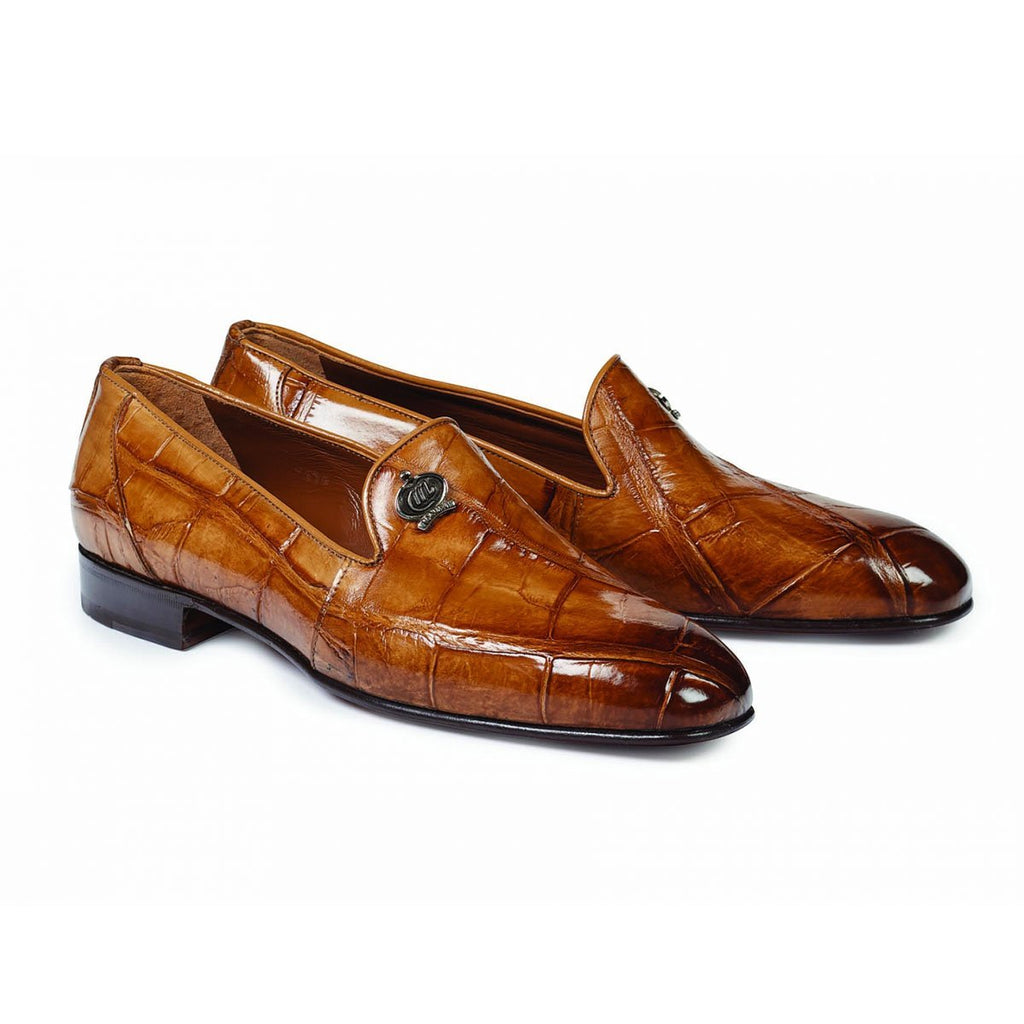 Mauri Men's Shoes Ghiberti Brandy Alligator Loafers 1017 (MA4624 ...