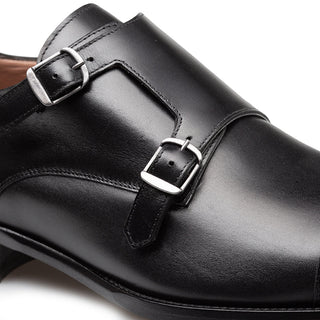 Mezlan Actore 21151 Men's Shoes Calf-Skin Leather Double Monk-Straps Loafers (MZ3765)-AmbrogioShoes