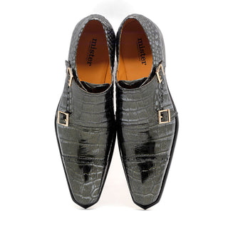 Mister Salo Men's Shoes Patent Leather Double Monk-Straps Loafers (MIS1162)-AmbrogioShoes