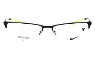 Nike NIKE 6064 Eyeglasses Satin Black/Volt/Clear demo lens-AmbrogioShoes