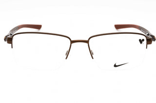 Nike NIKE 8141 Eyeglasses Satin Walnut/Clear demo lens-AmbrogioShoes