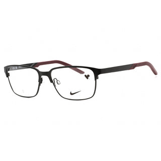 Nike NIKE 8213 Eyeglasses Satin Black/Night Maroon / Clear Lens-AmbrogioShoes