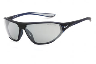 Nike NIKE AERO SWIFT DQ0803 Sunglasses Matte Midnight Navy / Grey/Silver-AmbrogioShoes