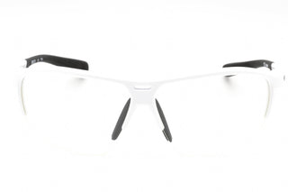 Nike RUN X2 D Sunglasses WHITE/BLACK W/ CLEAR LENS-AmbrogioShoes