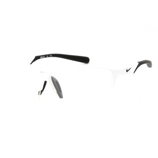 Nike RUN X2 D Sunglasses WHITE/BLACK W/ CLEAR LENS-AmbrogioShoes