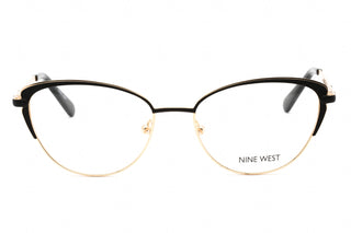 Nine West NW1104 Eyeglasses BLACK/GOLD/Clear demo lens-AmbrogioShoes