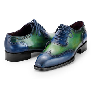 Paul Parkman Men's Shoes Calf-Skin Leather Goodyear Welted Wingtip Oxfords (PM6450)-AmbrogioShoes