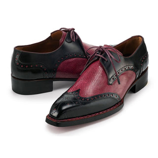 Paul Parkman Men's Shoes Calf-Skin Leather Wingtip Derby Oxfords (PM6452)-AmbrogioShoes