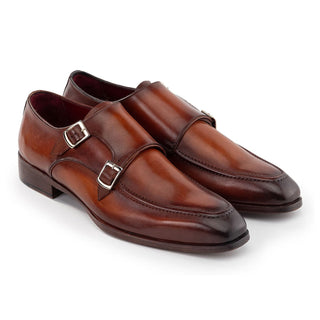 Paul Parkman SW537 Men's Shoes Calf-Skin Leather Double Monk-Strap (PM6459)-AmbrogioShoes