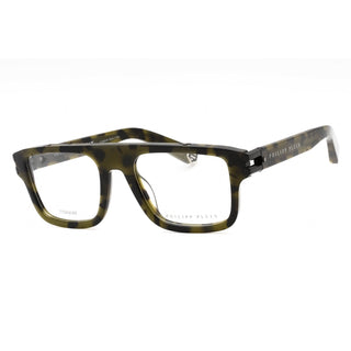 Philipp Plein VPP021M Eyeglasses Shiny Green Havana / Clear Lens-AmbrogioShoes