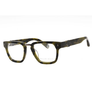 Philipp Plein VPP055M Eyeglasses Shiny Green Havana / Clear Lens-AmbrogioShoes