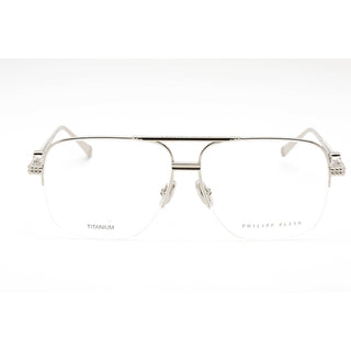 Philipp Plein VPP063W Eyeglasses Shiny Palladium / Clear Lens-AmbrogioShoes