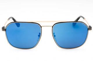 Police SPLF64 Sunglasses Black Gold / Blue Mirror-AmbrogioShoes