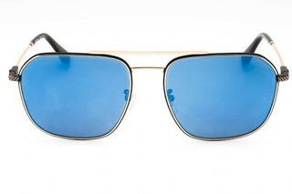 Police SPLF64 Sunglasses Black Gold / Blue Mirror-AmbrogioShoes