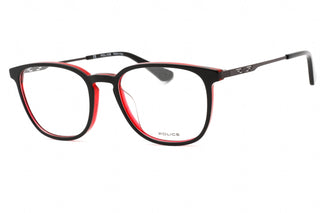 Police VPLD07M Eyeglasses Red W/Shiny Black Top / Clear Lens-AmbrogioShoes