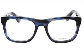 Police VPLE37 Eyeglasses Shiny Streaked Blue-AmbrogioShoes