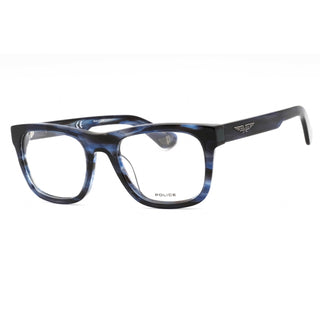 Police VPLE37 Eyeglasses Shiny Streaked Blue-AmbrogioShoes