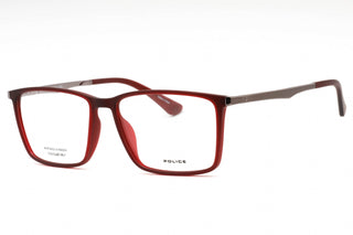 Police VPLG70 Eyeglasses Frosted Red / Clear Lens-AmbrogioShoes